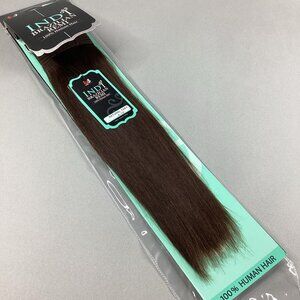 14” #4 Dark Brown Indi Brazilian Remi Straight Human Hair Weft Extensions